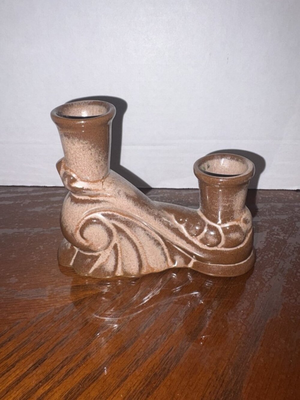 Frankoma Pottery 304 Double Candle Stick Holder Plainsman Vintage